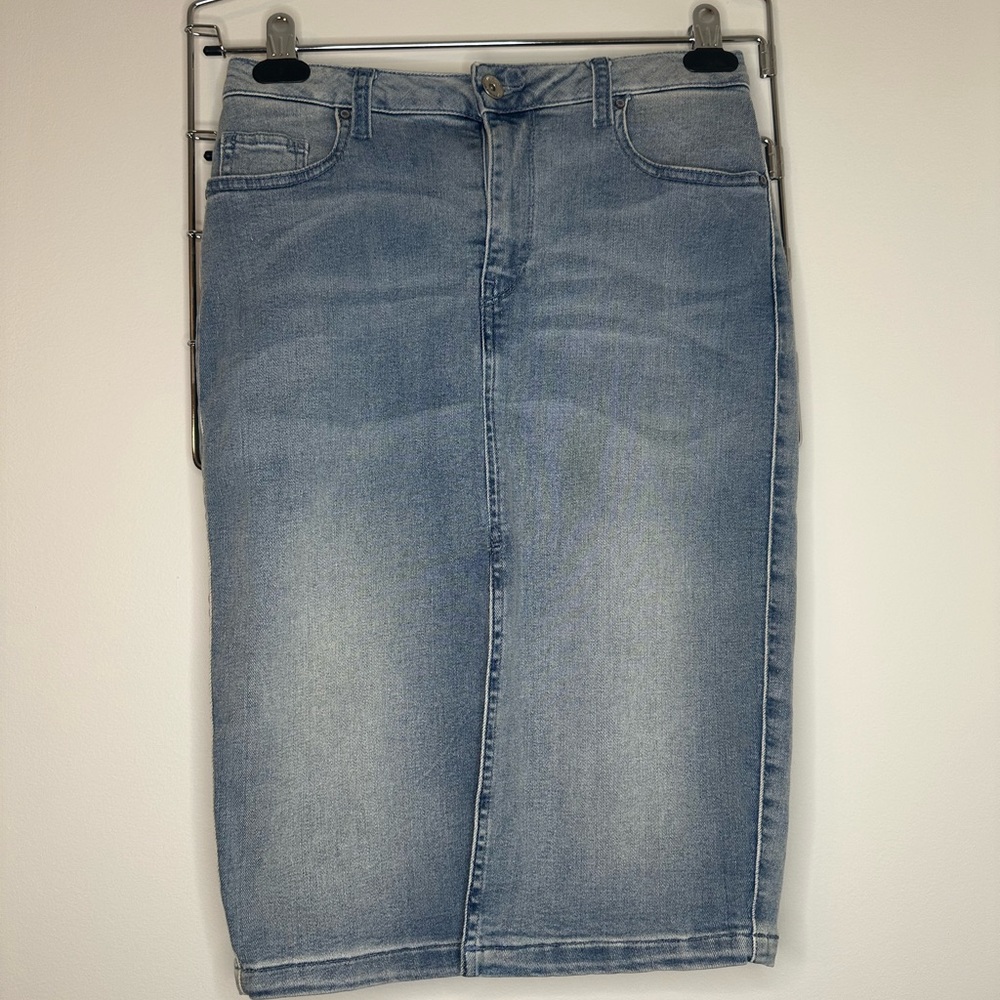 United Colours of Benetton jean skirt light blue